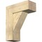 Ekena Millwork Traditional Block Rough Sawn Bracket w/ Offset Brace, Douglas Fir, 8"W x 20"D x 24"H BKT0806X20X24TRA05RDF - alternate 1